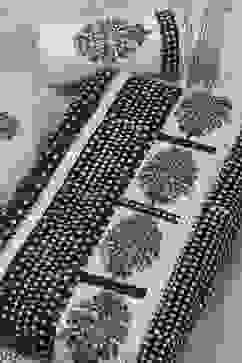 Indigo Cotton Printed Embroidered Unstitched Suit Set image number 1