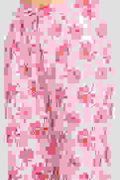 Pink Cotton Screen-Printed Unstitched Suit Set image number 3