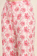 Pink Cotton Screen Print Unstitched Suit Set image number 3