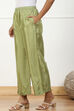 Mint Green Shantoon Straight Palazzo image number 2