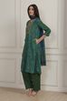 Green Modal Straight Suit Set image number 3