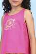 Pink Cotton Printed A-line Suit Set image number 1