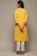 Sea Green Cotton Straight Embroidered Kurta image number 4