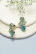 Blue Brass Earrings image number 0