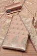 Blue Chanderi  Unstitched Suit Set image number 0