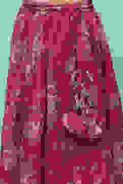 Pink Polyester Short Kurta Printed Suit Set image number 2