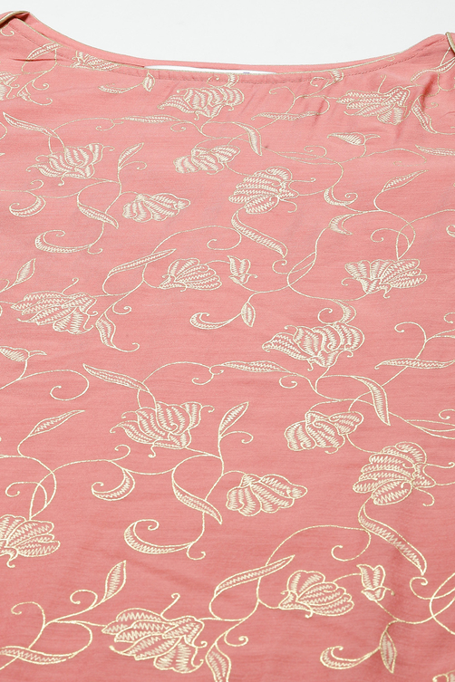 Sage Green Printed Straight Kurta Regular Pants Suit Set image number 1