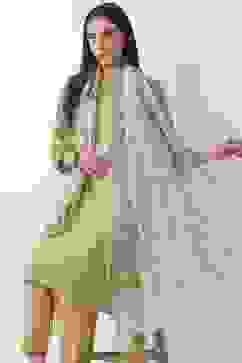 Off White Art Silk Dupatta image number 1