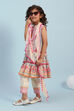Multi-Colored Cotton Printed Tiered Suit Set image number 3