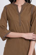 Brown Cotton Three Piece Set image number 1