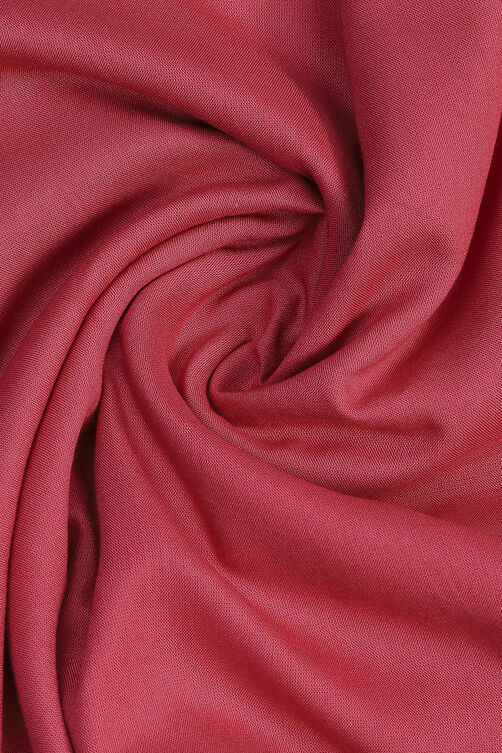 Red Linen Blend Machine Embroidered Unstitched Suit Set image number 1