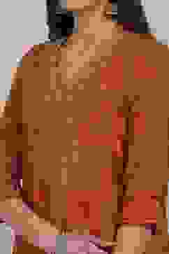 Orange Modal Straight Suit Set image number 1