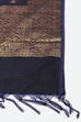 Navy Blue Poly Viscose Straight Kurta Slim Pant Suit Set image number 2
