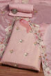Coral Tissue Machine Embroidered Unstitched Suit Set image number 0