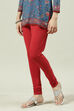 Camel Cotton Blend Solid Churidar image number 2