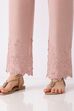 Blush Pink Cotton Straight Pant image number 2