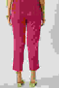 Fuschia Viscose Narrow Pant image number 4