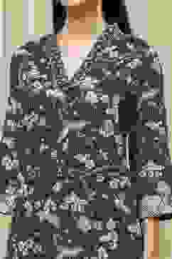 Dark Green Cotton Printed Straight Kurta image number 1