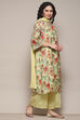 Pink & Purple Cotton Blend Kalidar Kurta Palazzo Suit Set image number 6