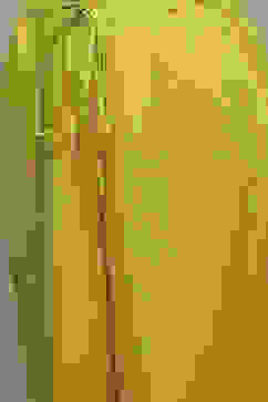 Lime Green Rayon Asymmetric Kurta Pants 2 Piece Set image number 3