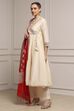 Fuchsia Polyester Blend Anarkali Embroidered Suit Set image number 3