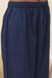Blue Cotton Foil Printed Anarkali Suit Set image number 2