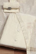 White Tissue Applique Unstitched Suit Set image number 0