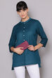 Black Cotton Blend Solid Churidar image number 3