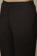 White Cotton Blend Slim Pants image number 1