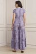 Purple LIVA Printed Jumpsuit image number 3
