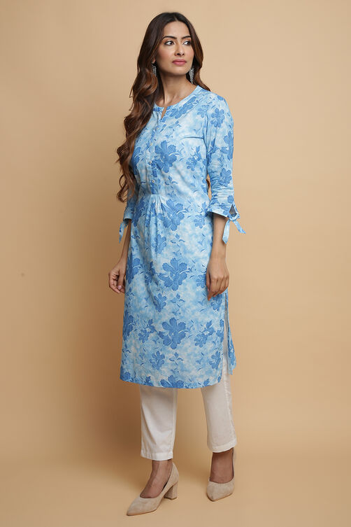 Brick Cotton Straight Kurta Pants Set image number 5