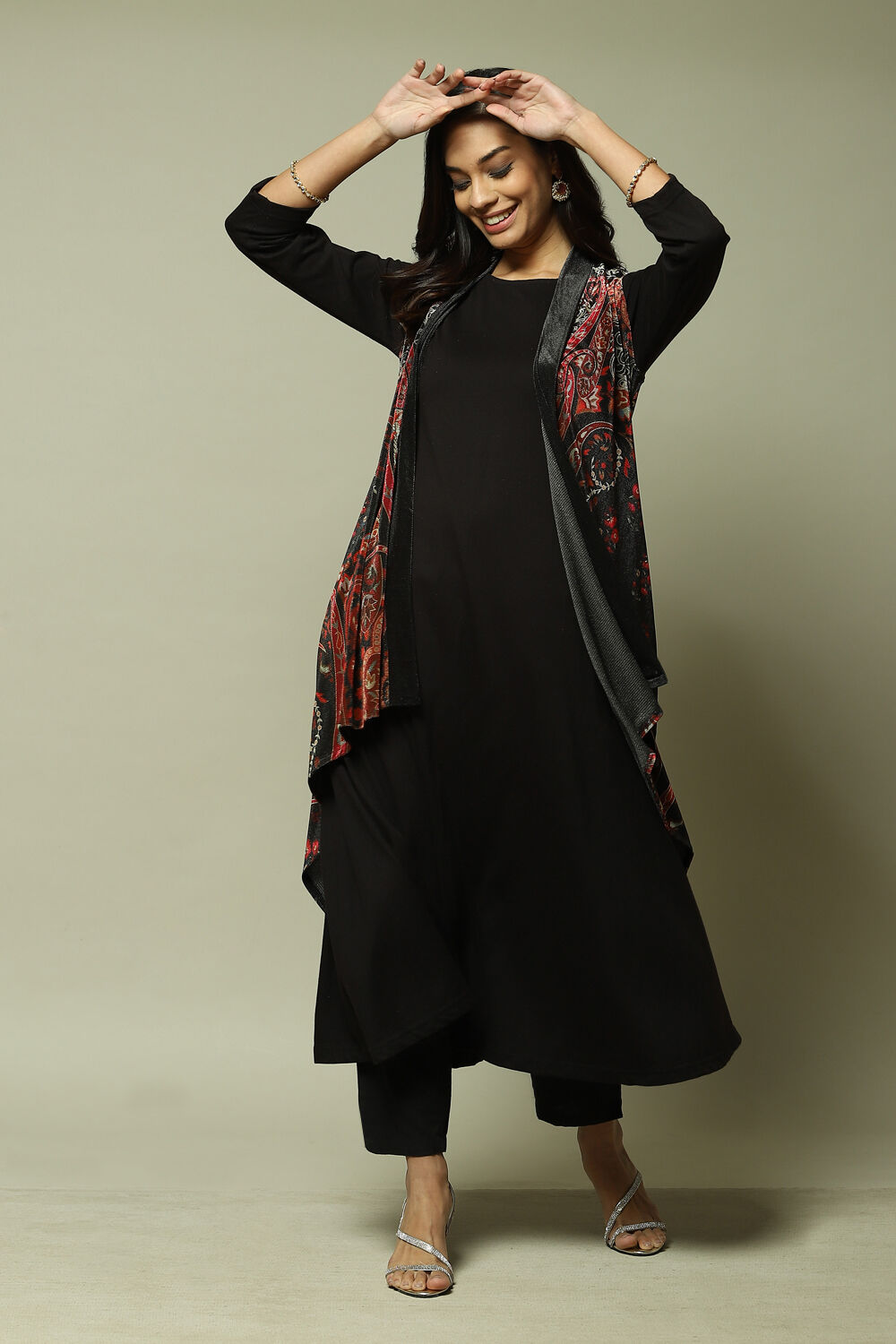 Black Acrylic Straight 2 Piece Set image number 0