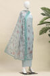 Pink Linen Unstitched Suit Set image number 4