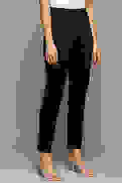 Black Cotton Blend Solid Jeggings image number 4