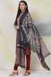 Maroon Art Silk Straight Kurta Churidar Suit Set image number 3