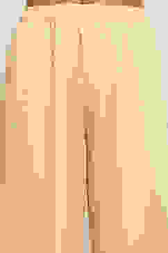 Ecru Cotton Geometric Printed Anarkali Suit Set image number 2