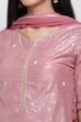 Onion Pink Art Silk Straight Kurta Sharara Suit Set image number 1