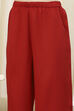 Red Dyed Straight Palazzos image number 1