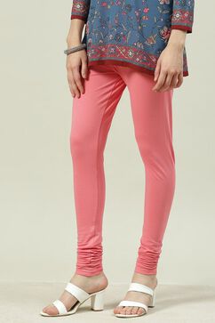 Pink Knitted Churidar image number 2
