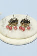 Peach Kundan Festive Studs image number 2