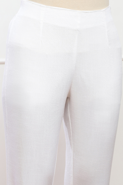Grey Viscose Blend Pant image number 1