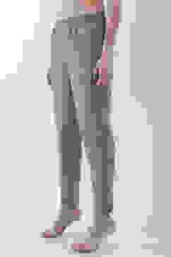 Green Cotton Solid Fitted Pants image number 2