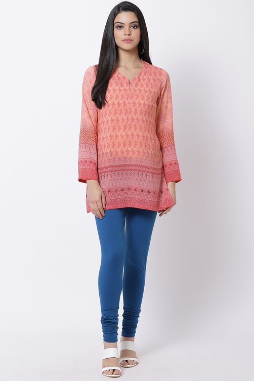 Fuschia Cotton Blend Solid Churidar image number 3