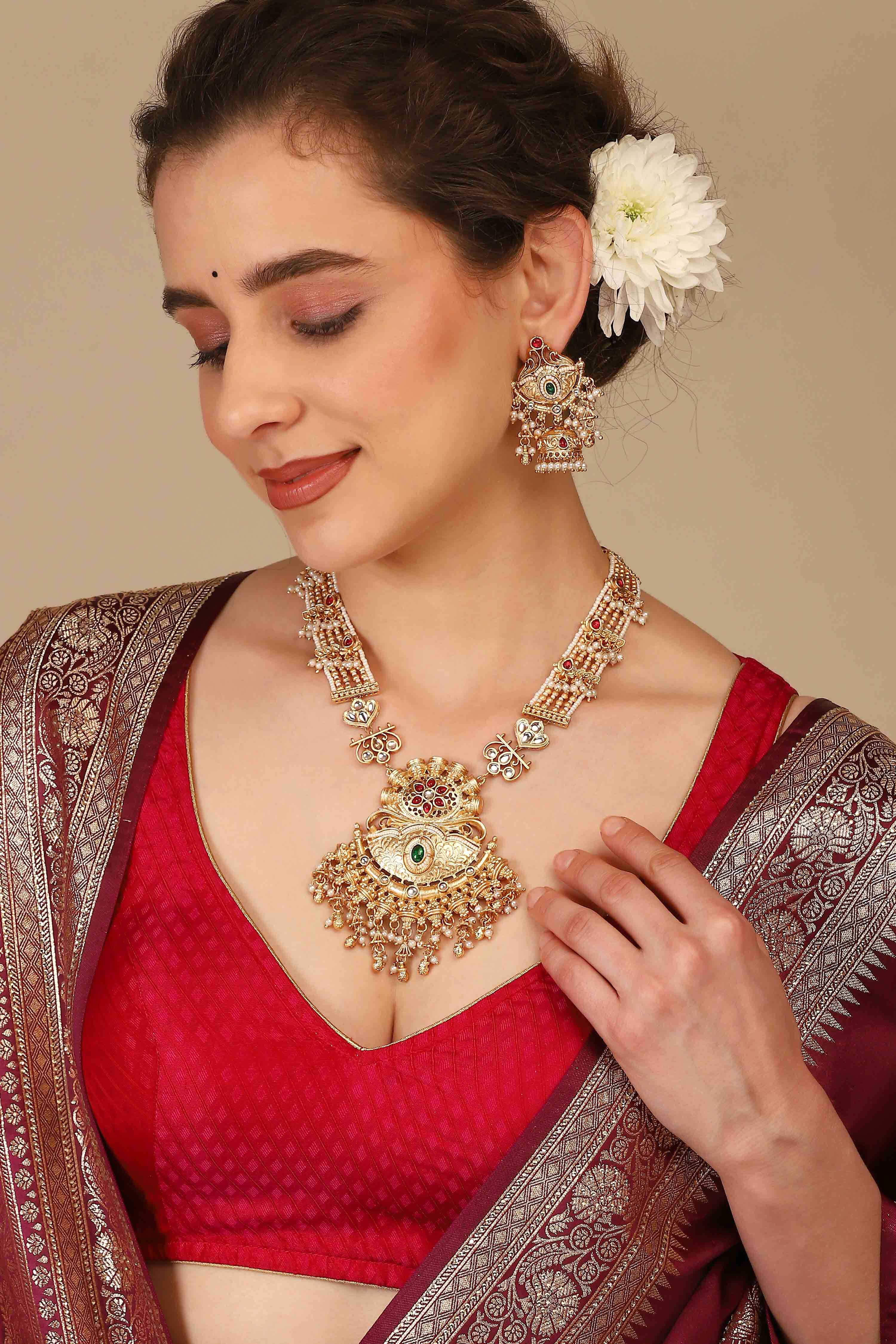 Multi Brass Necklace Set image number 1