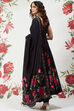 Rohit Bal Beige Cotton Silk Flared Printed Suit Set image number 8