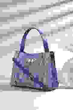 Blue PU Tote Bag image number 0