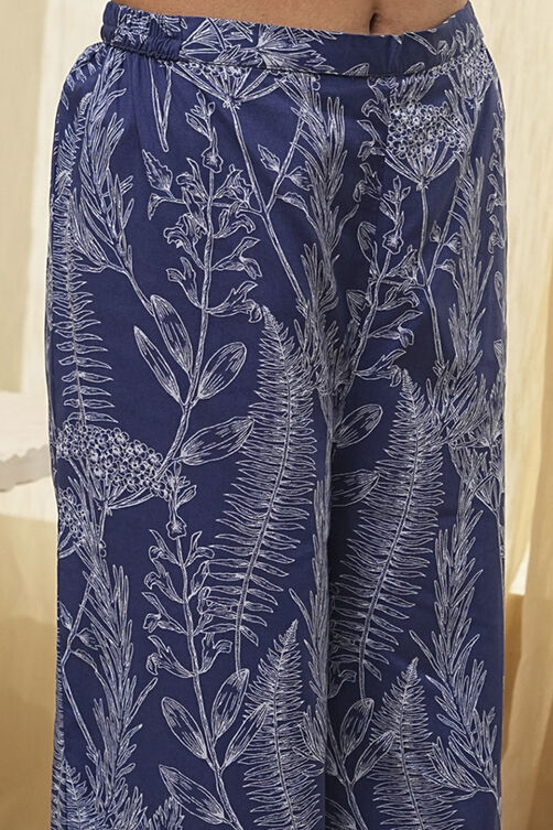 Indigo Pure Cotton Floral Co-ord Set image number 2