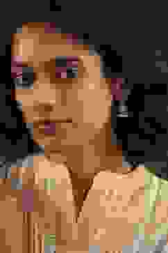 Navy Brass Jhumka image number 3