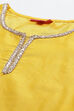 Red Art Silk Straight Top image number 1