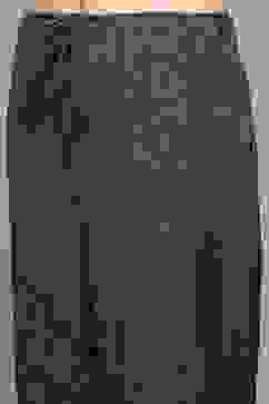 Charcoal Polyester Straight Kurta Narrow Palazzo Suit Set image number 2